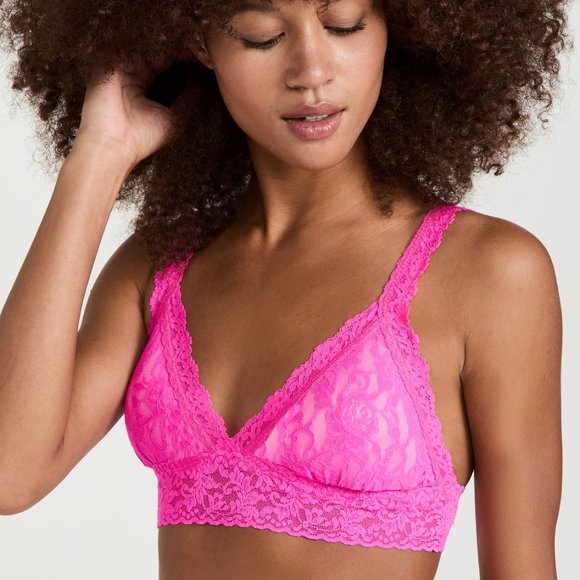HANKY PANKY Signature Lace Crossover Bralette - Passionate PInk - Picture 1 of 8